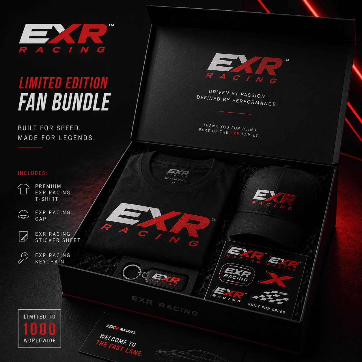 علبة هدية EXR Fan Bundle · Limited Edition